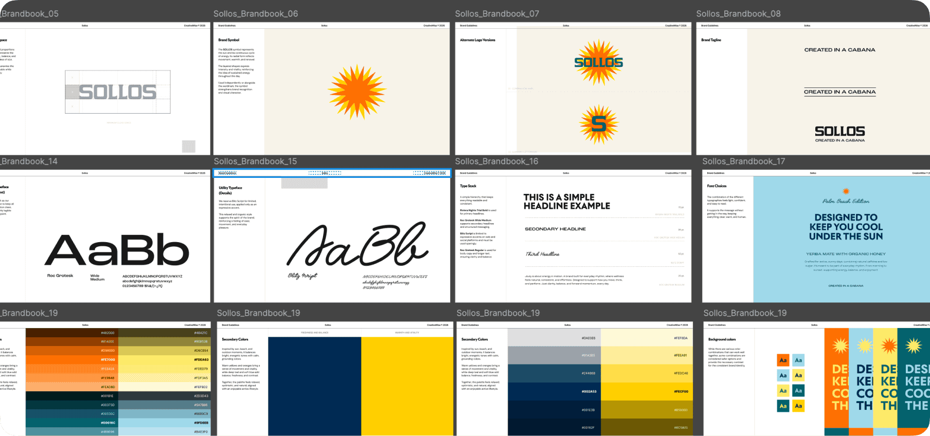 CPG brand consistency shown as a visual identity foundation — color palette, typography, and packaging system applied across touchpoints