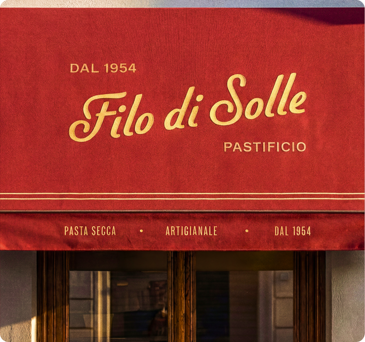 Filo di Solle — AI-generated lifestyle scene with pasta on the table