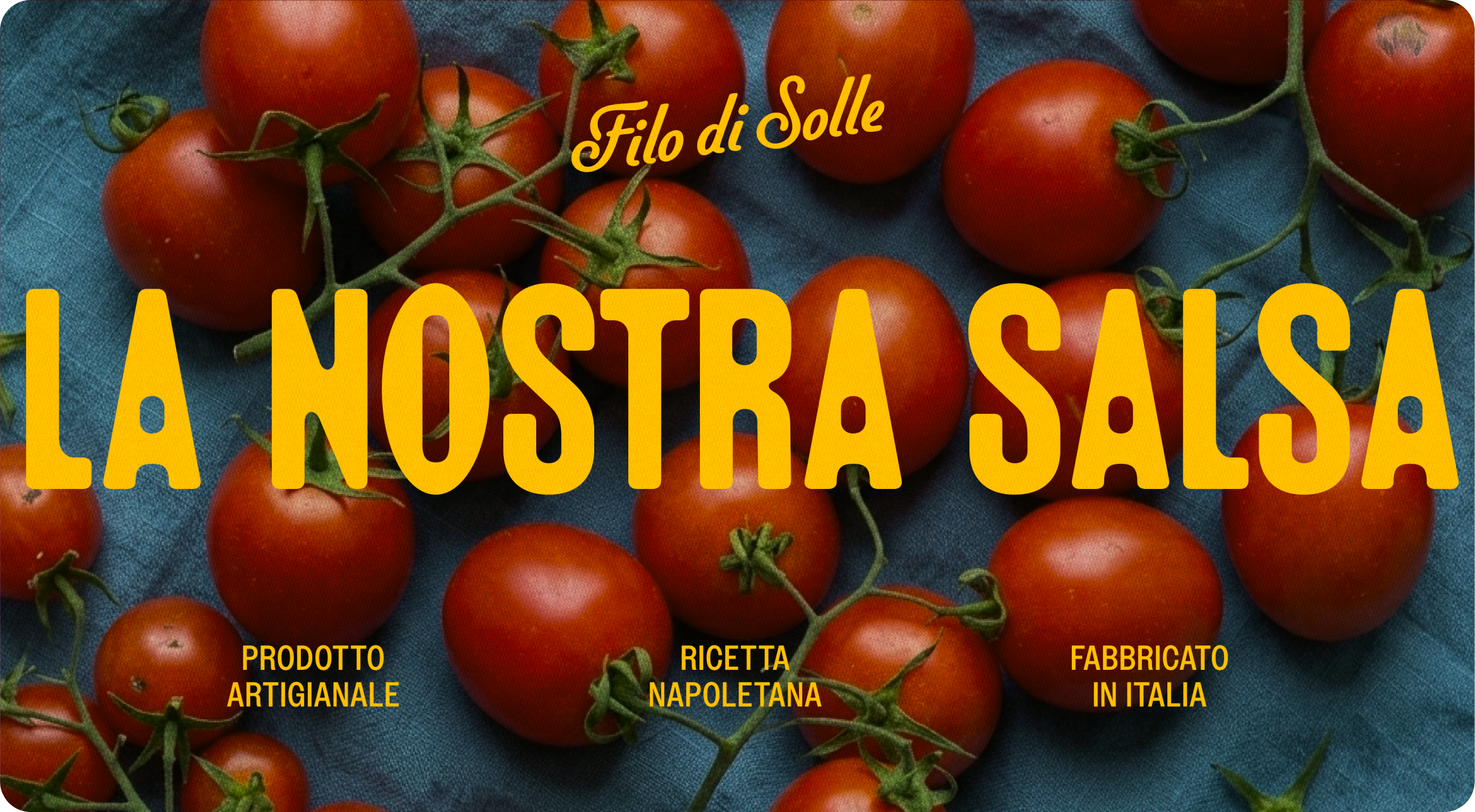 Filo di Solle — full brand world layout combining product, illustration, and lifestyle