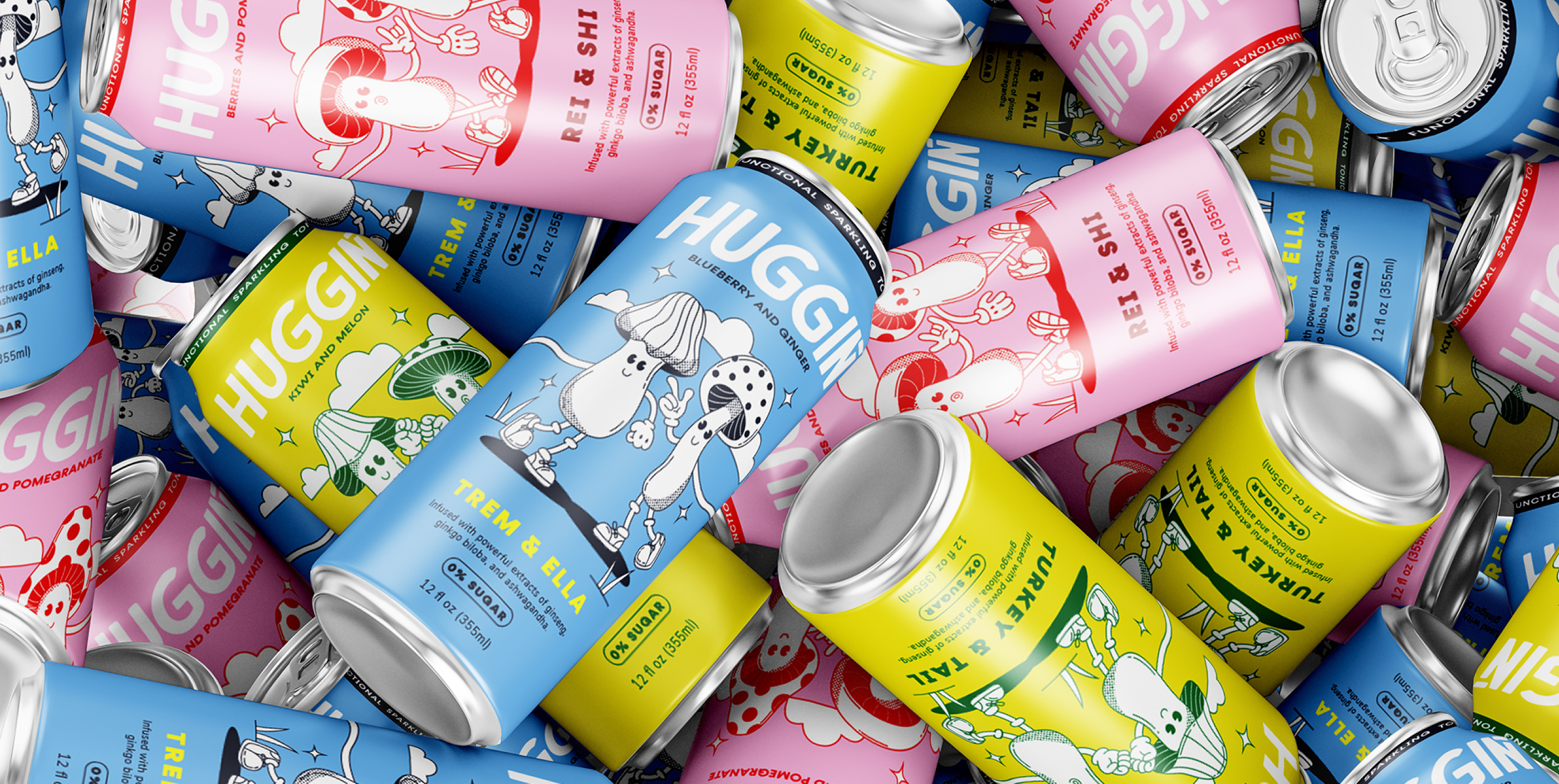 Huggin — beverage • functional portfolio thumbnail by CreativeWise