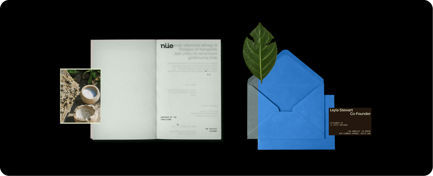 NÜE — editorial product photography in considered, ritual-inspired set