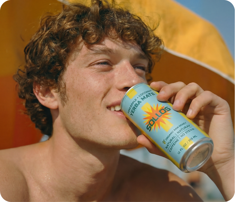 AI-generated lemonade can with a warped, unreadable brand logo on the label